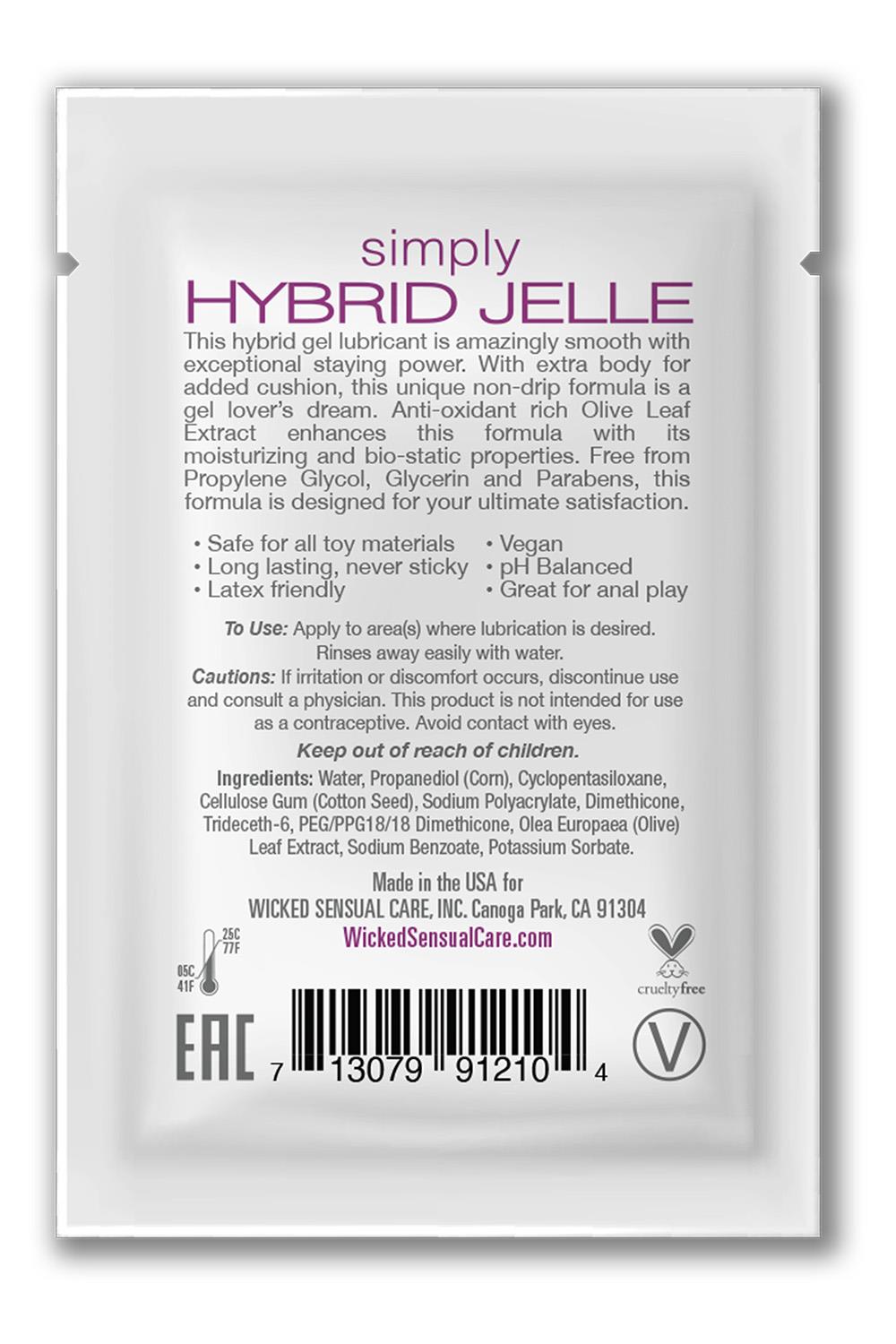 SACHET WICKED SIMPLY HYBRID JELLE 50PCS