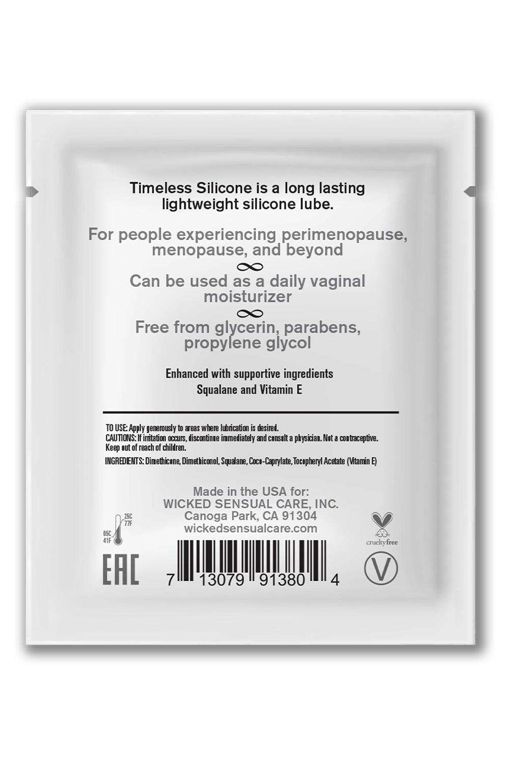 WICKED SACHET SIMPLY TIMELESS SILICONE 40PCS