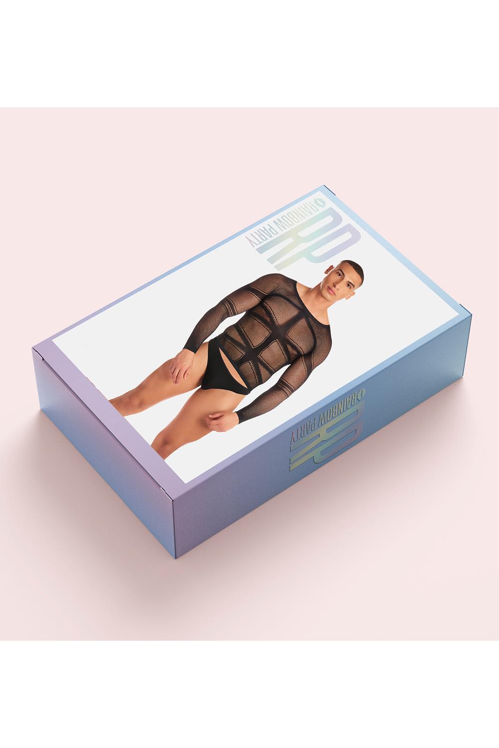 RAINBOW PARTY CAM BOY 2PC SET BLACK