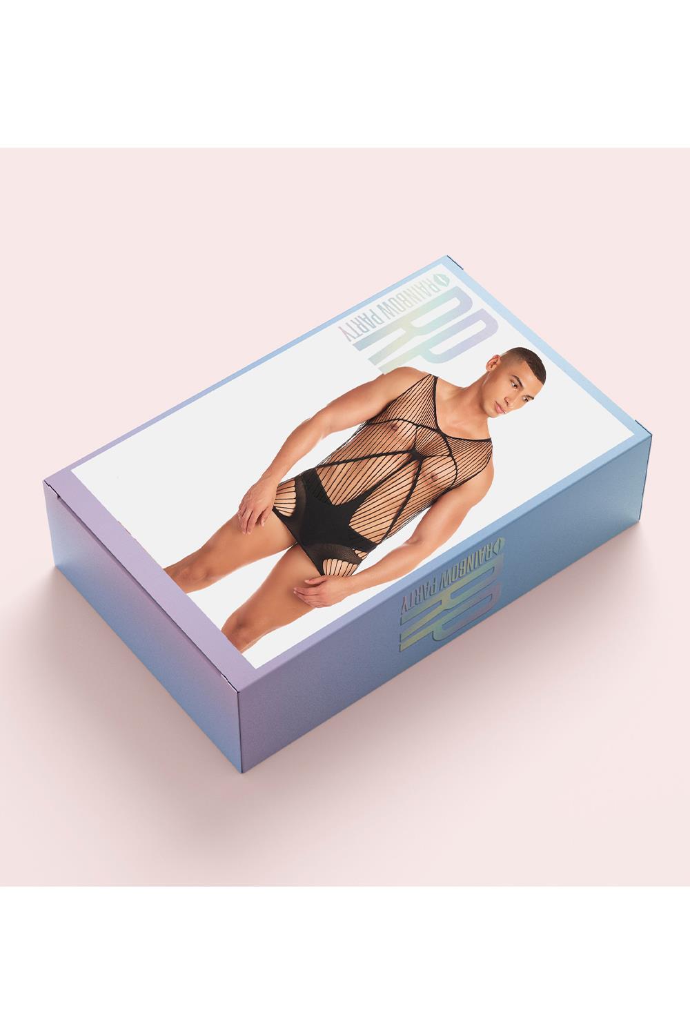 RAINBOW PARTY AUTOMATIC TANK TOP BLACK